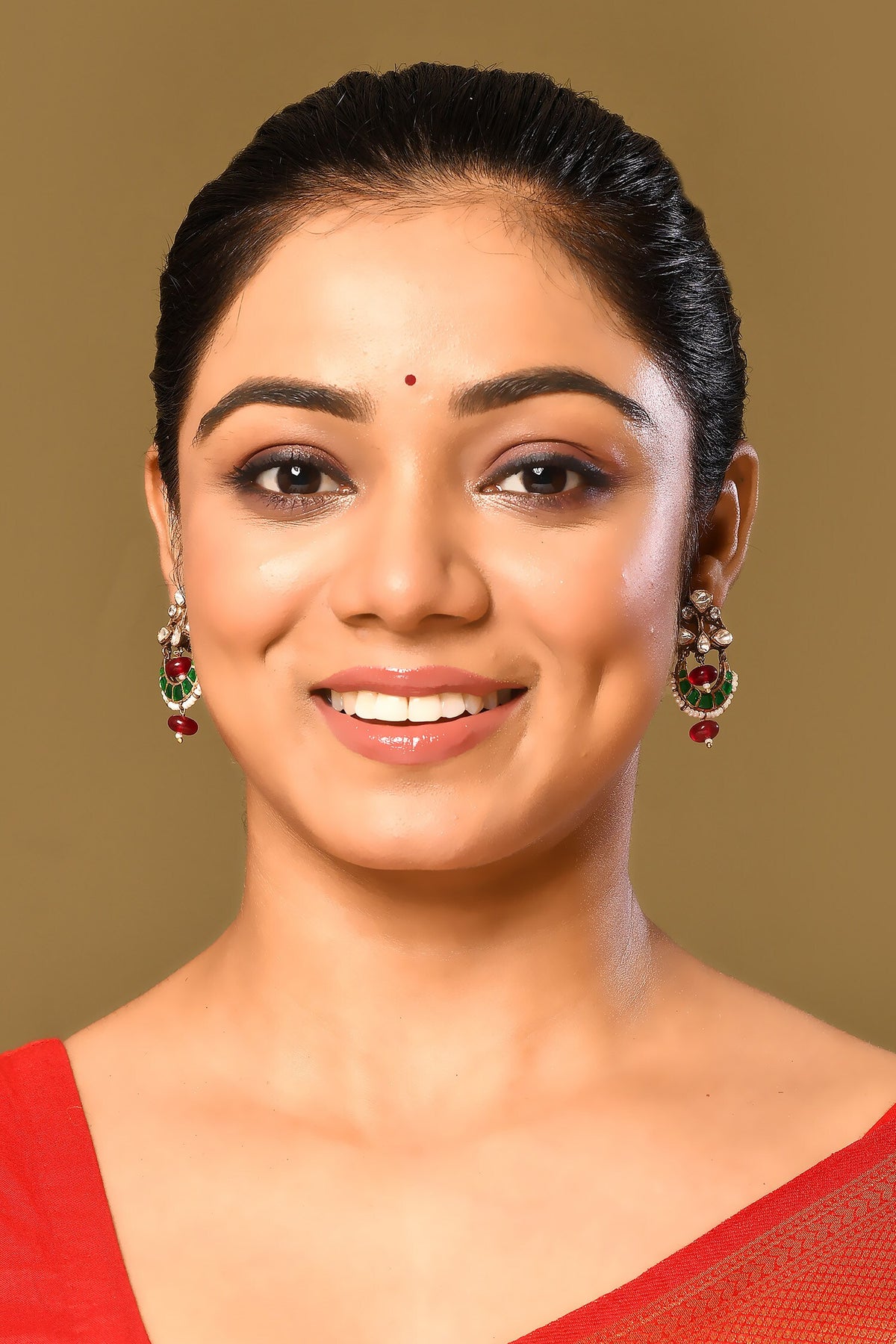 Crescent Embellished Earrings 