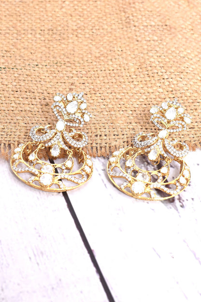 Embellished Chandbali Earrings 