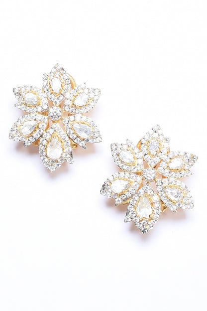 Embellished Flower Stud Earrings 