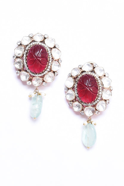 Ruby Embellished Choker Set 