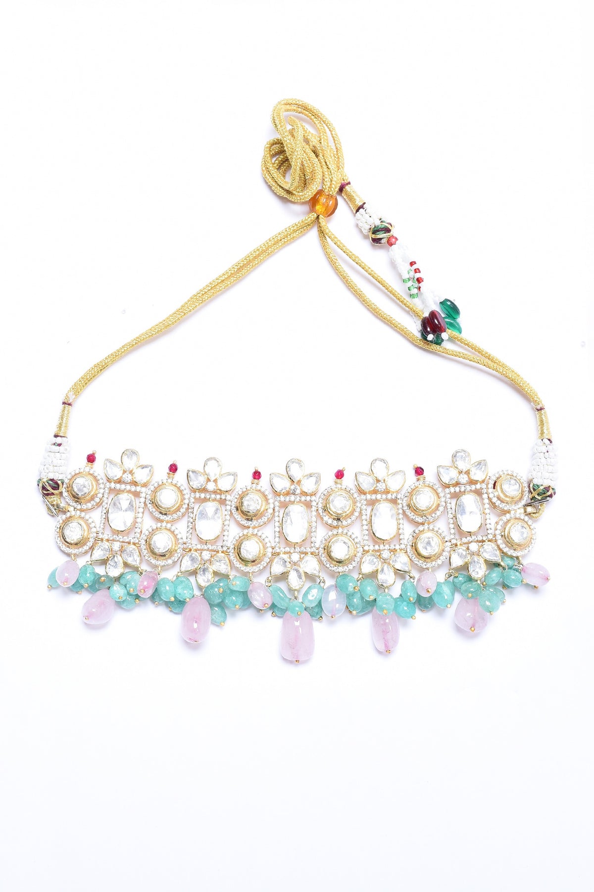 Geometric Embellished Choker Set 