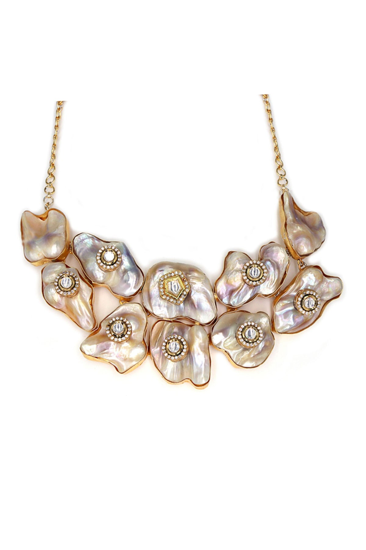 Abstract Fresh Water Pearl Necklace 