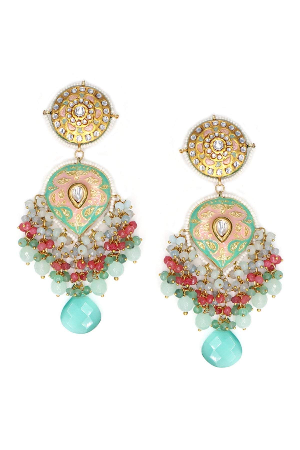 Kundan Embellished Choker Necklace Set 