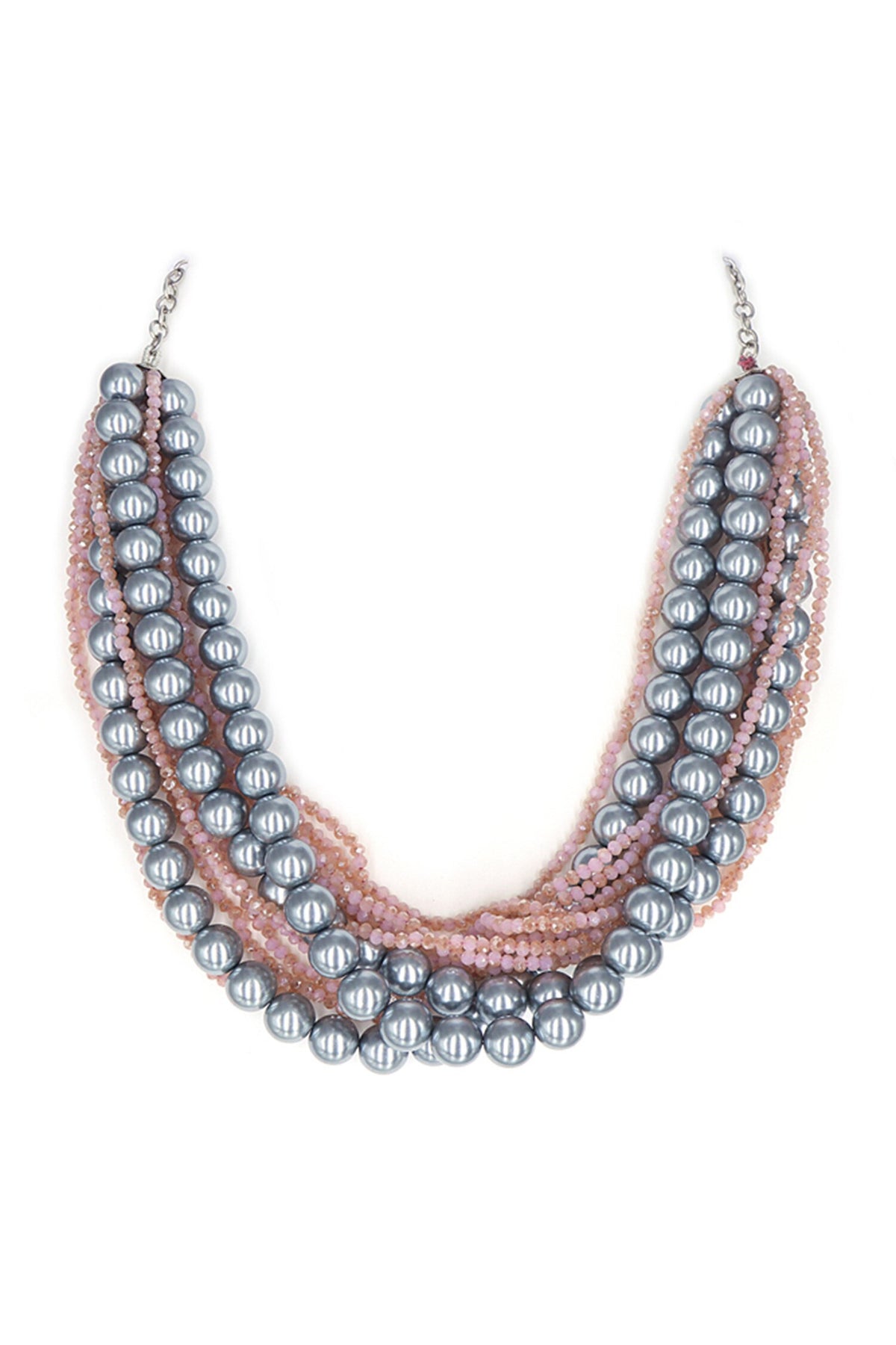 Glass Pearl Twisted Choker 