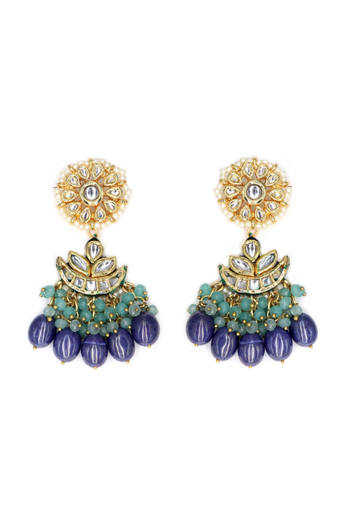 Sphere Stones Embellished Necklace Set 