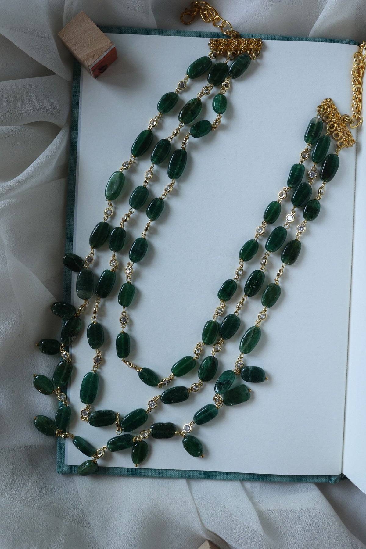 Lesia Multi Layered Embellished Necklace 