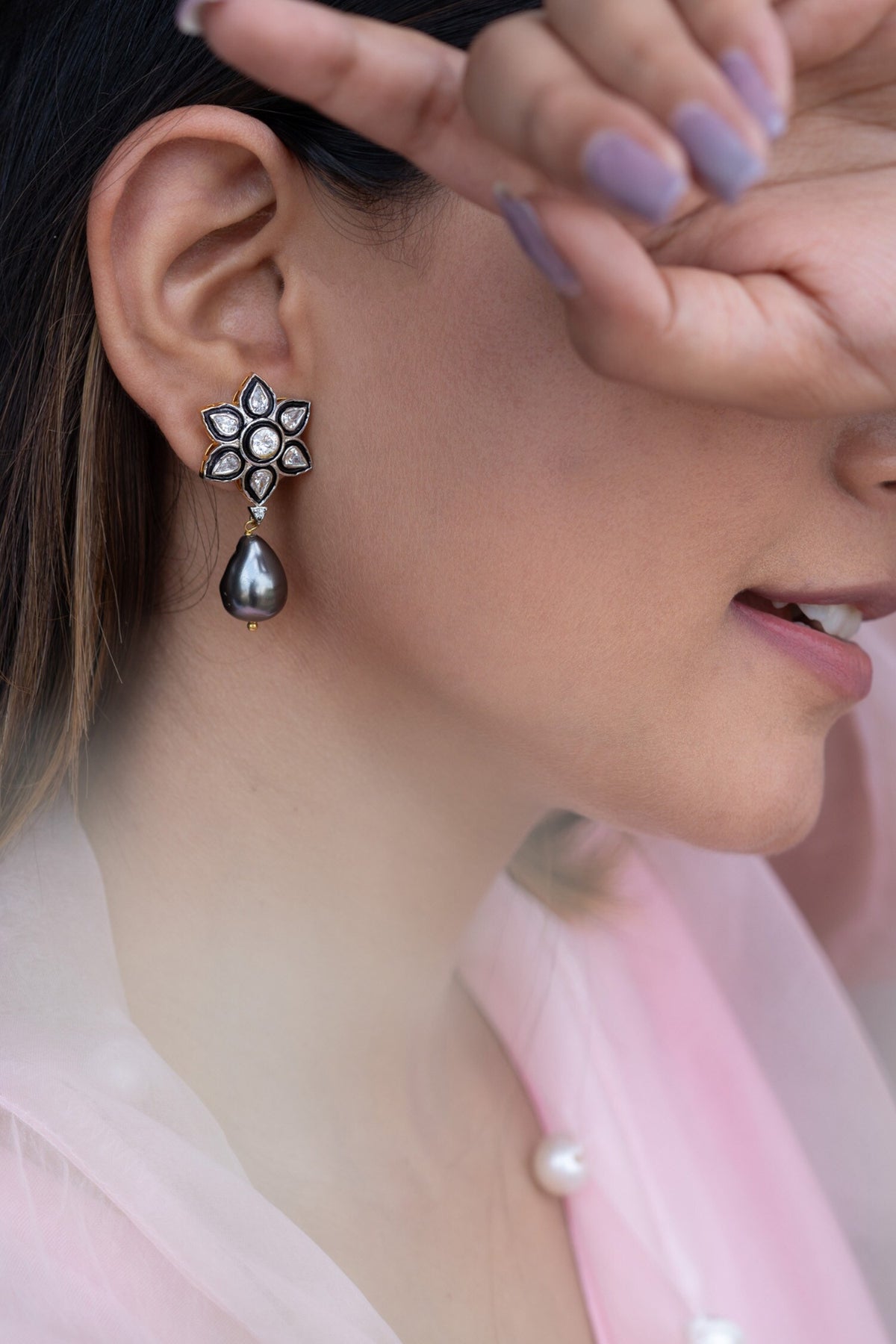 Floret Embellished Earrings 