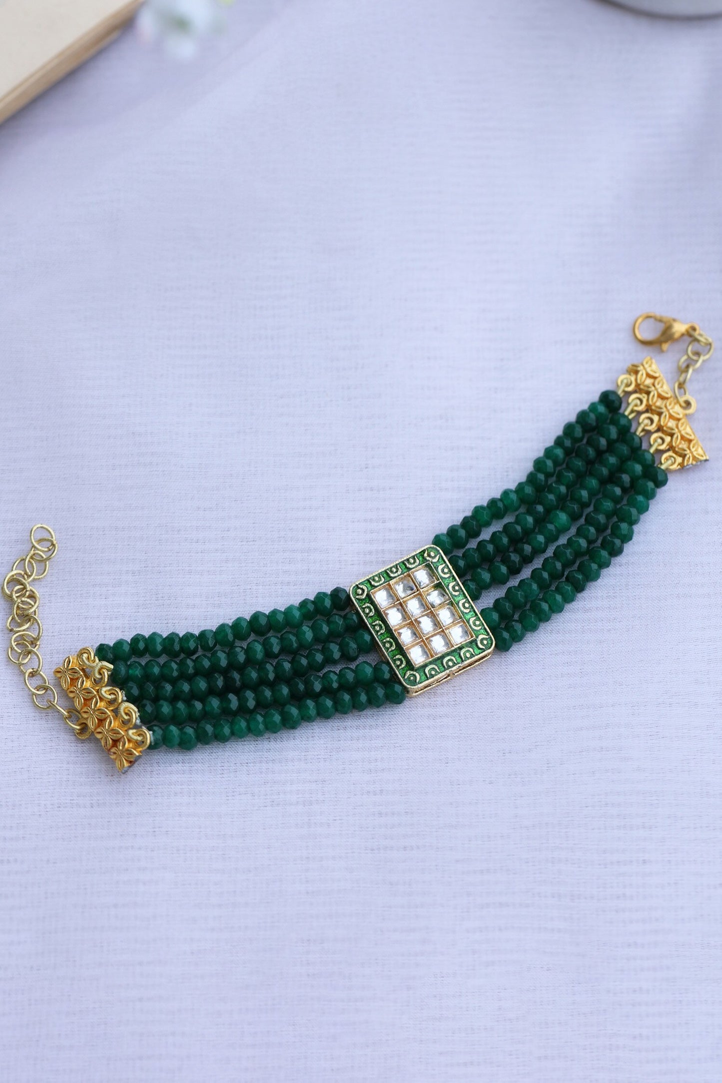 Onyx Stone Embellished Bracelet 