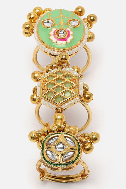 Kundan Embellished Trie Finger Ring 