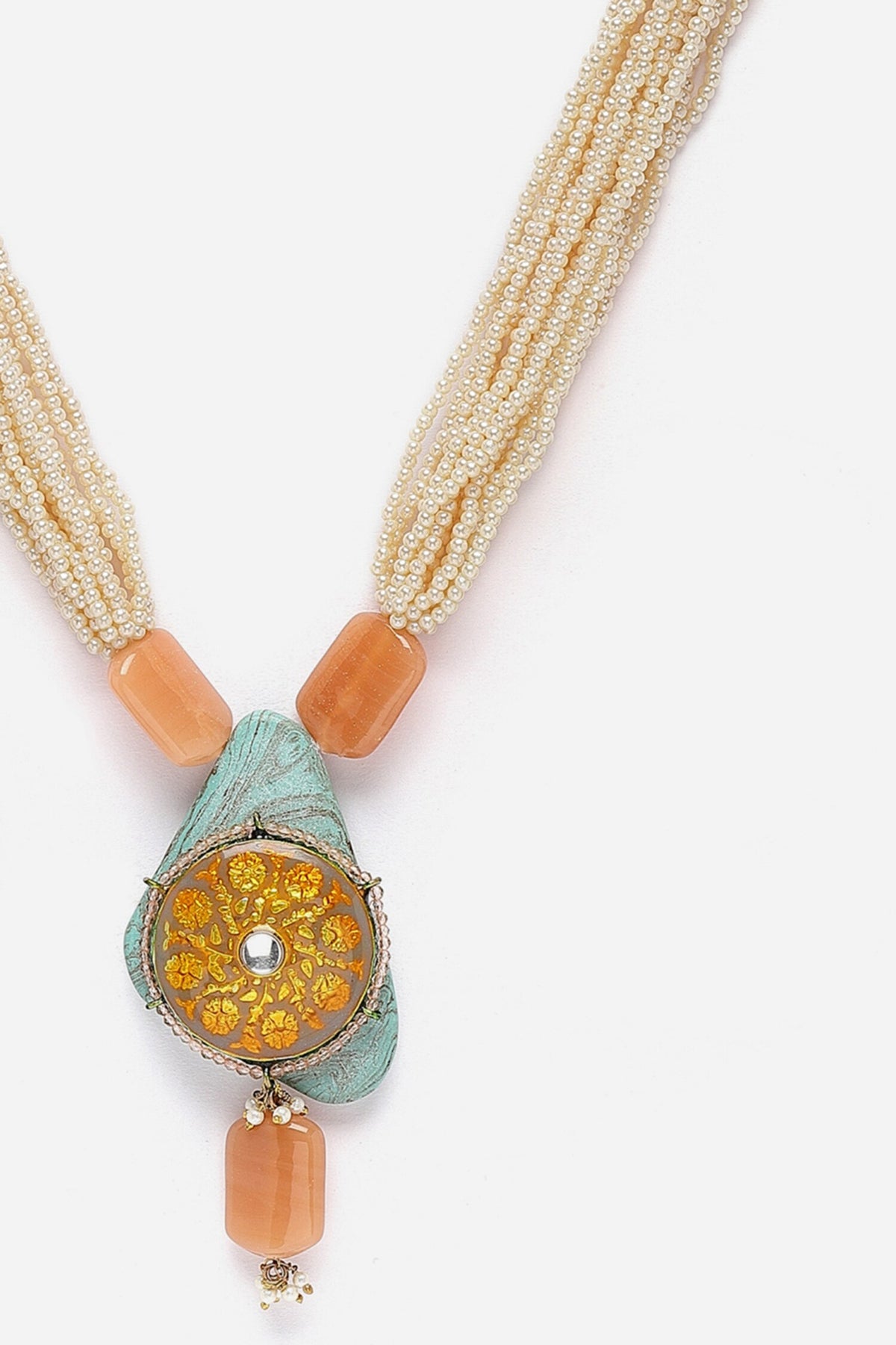Meenakari Work Pendant Necklace 
