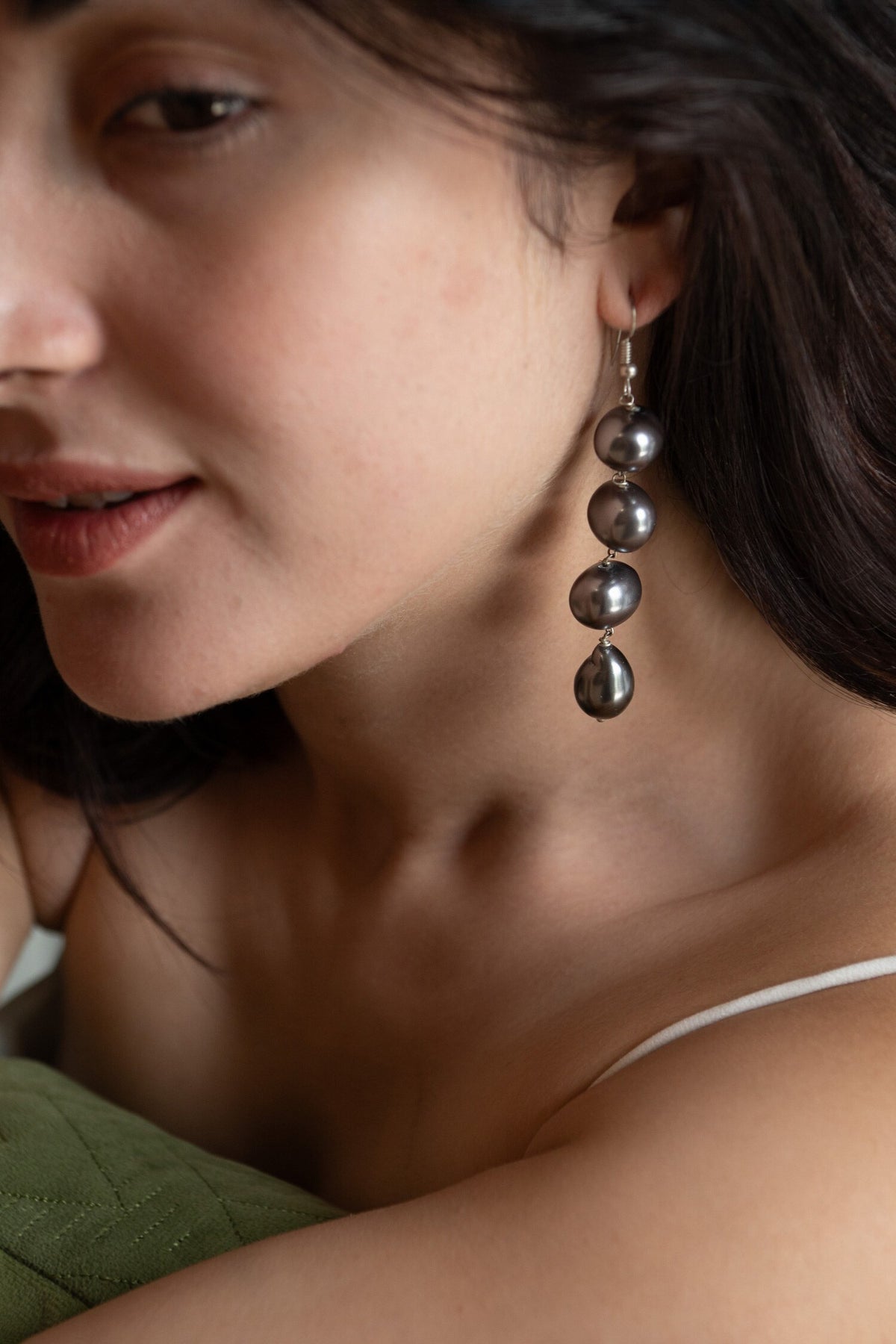 Pearl Drop Danglers 