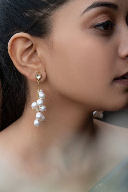 Pearl Embellished Earrings 
