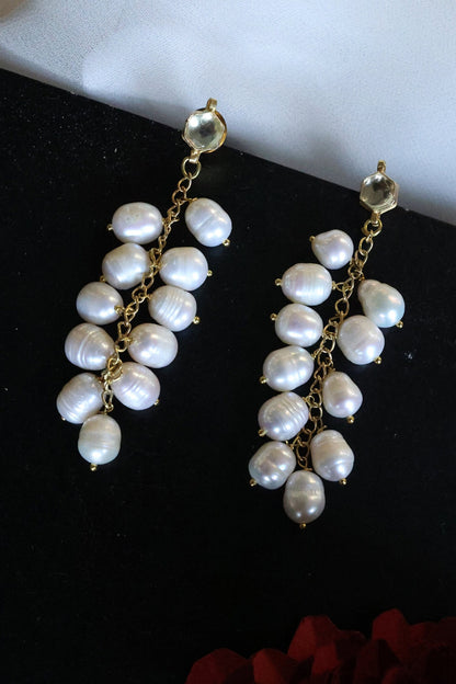 Pearl Embellished Earrings 
