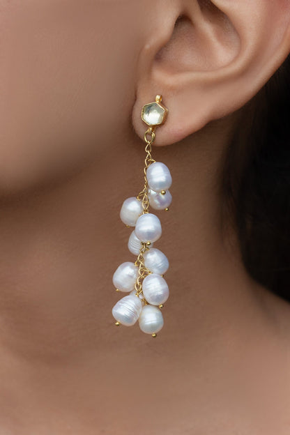 Pearl Embellished Earrings 
