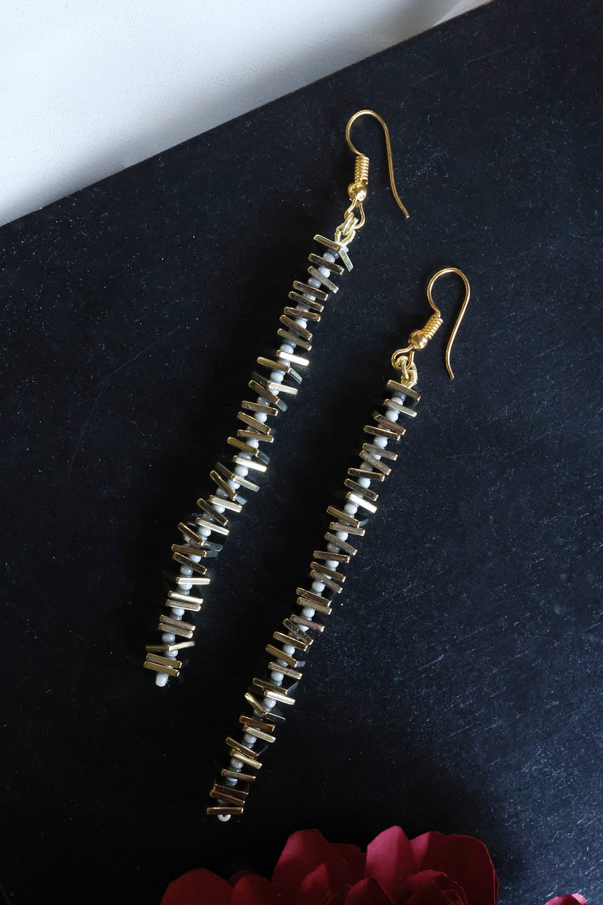 Metallic Embellished Danglers 