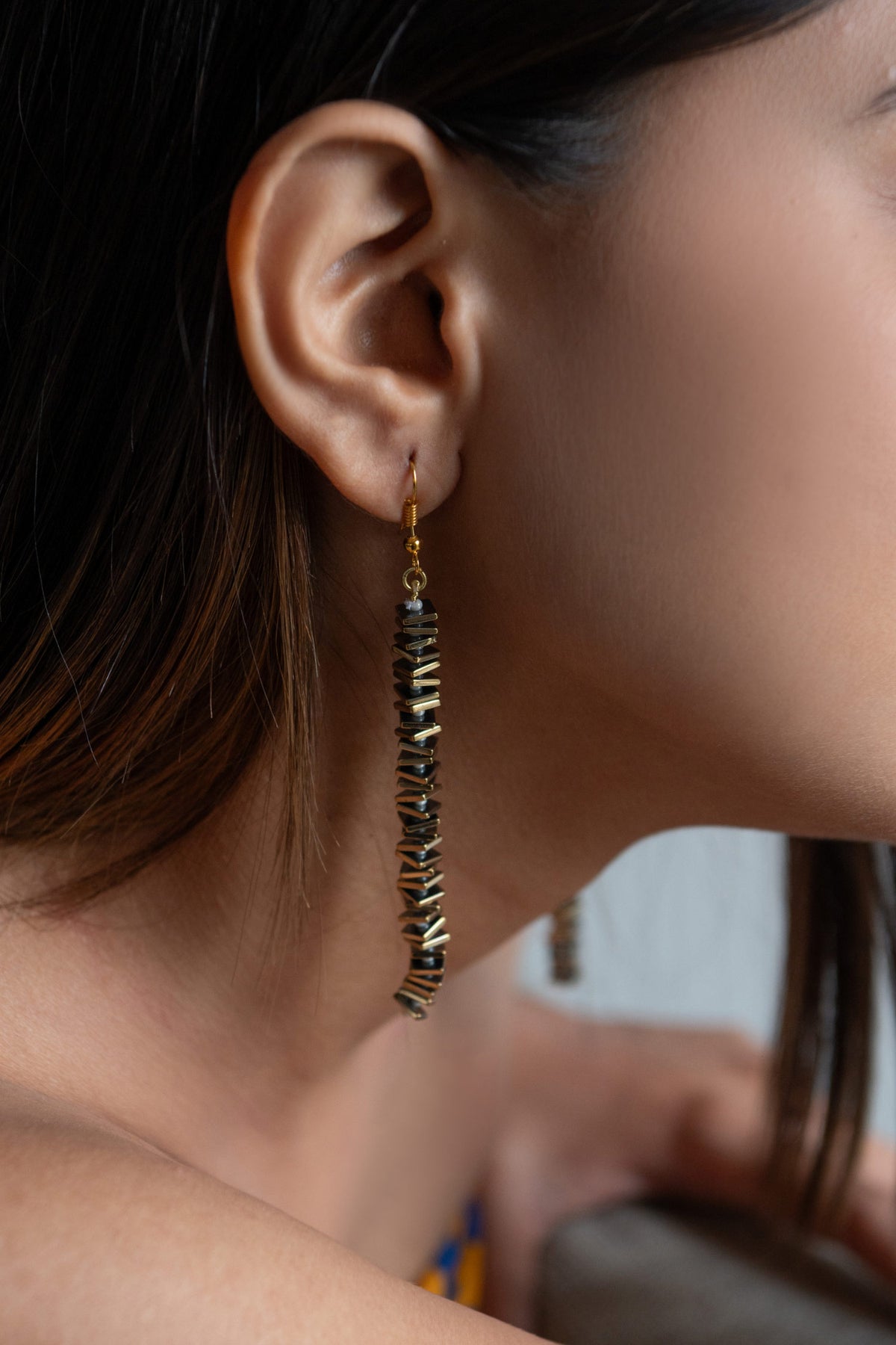 Metallic Embellished Danglers 