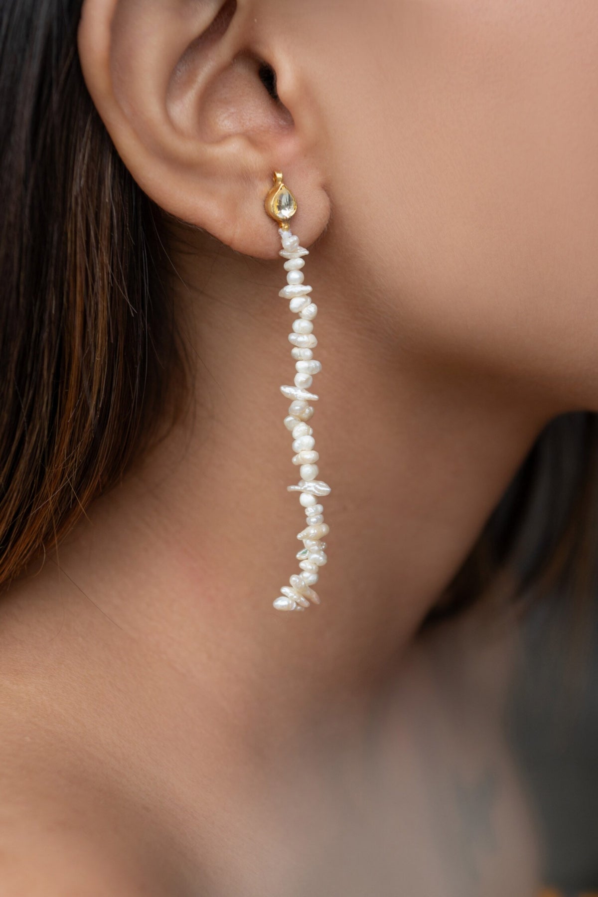 Pearl Embellished Earrings 