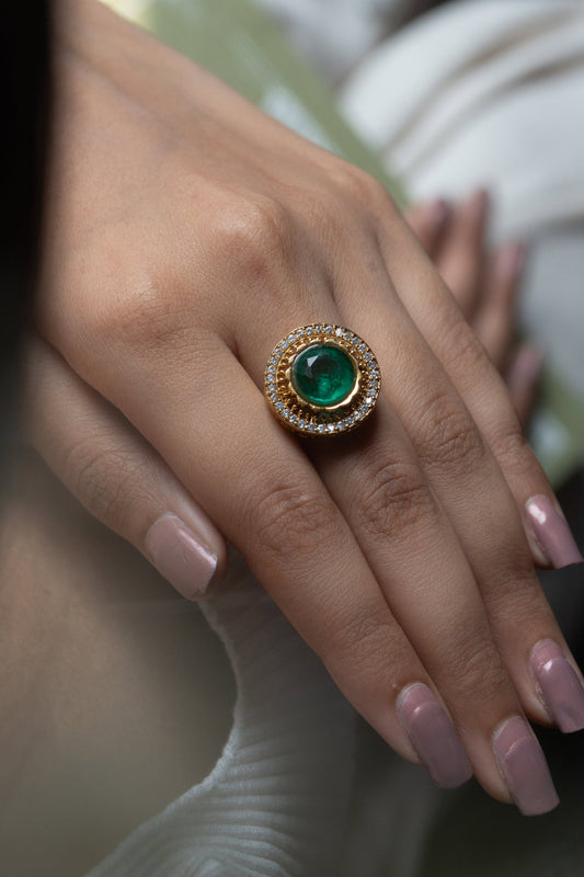 Victorian Swarovski Embellished Ring 