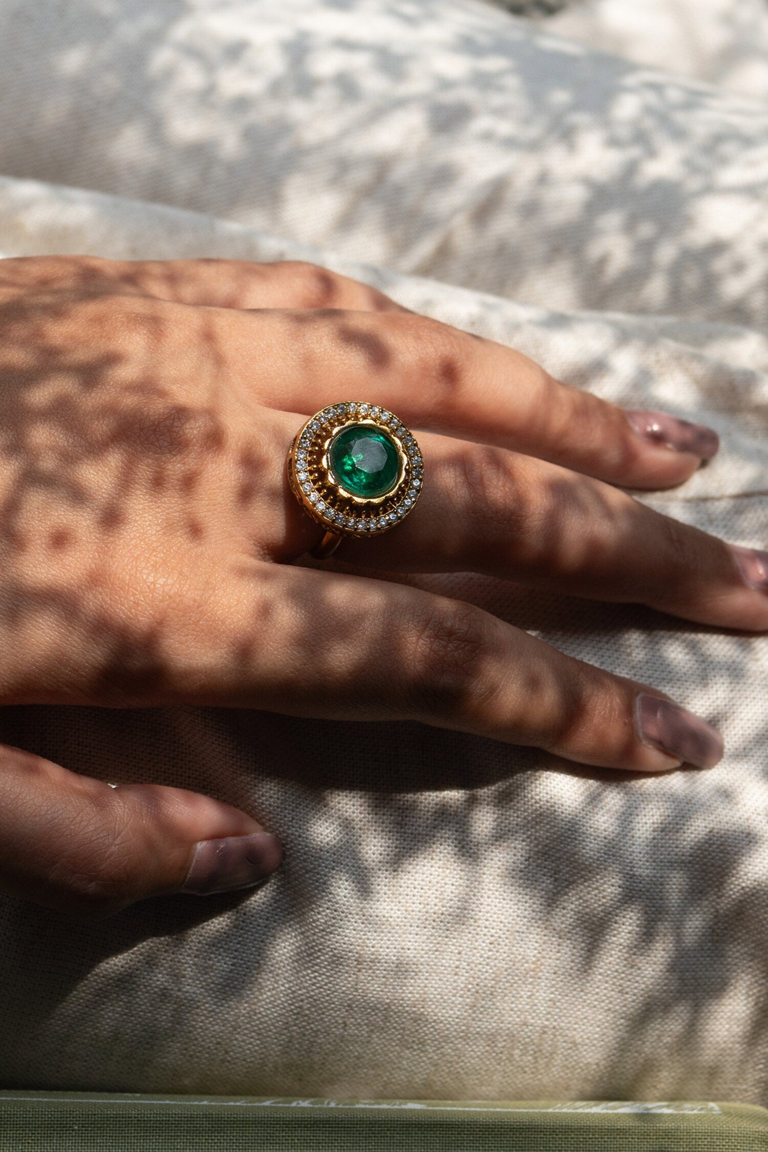 Victorian Swarovski Embellished Ring 