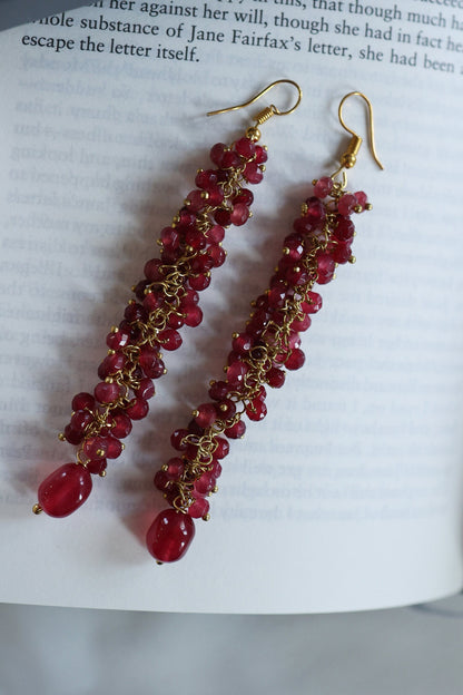 Onyx Embellished Dangler Earrings 
