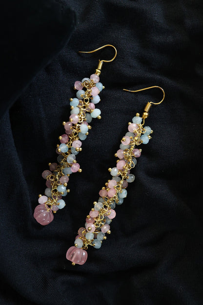 Stone Embellished Dangler Earrings 
