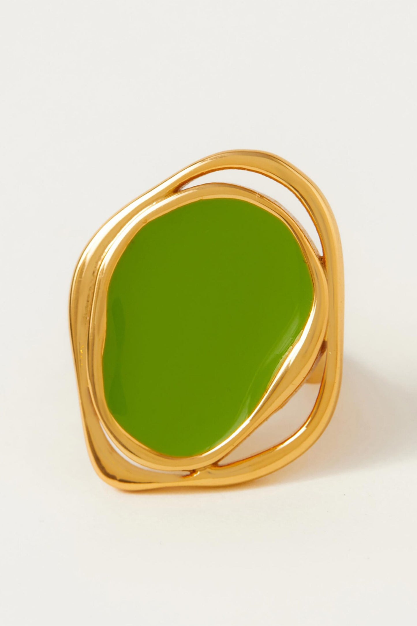 Copacabana Abstract Shaped Enameled Ring 