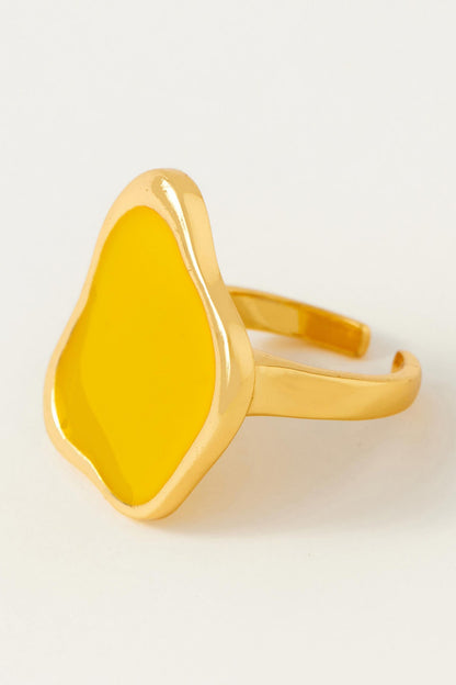 Noosa Abstract Pattern Enameled Ring 