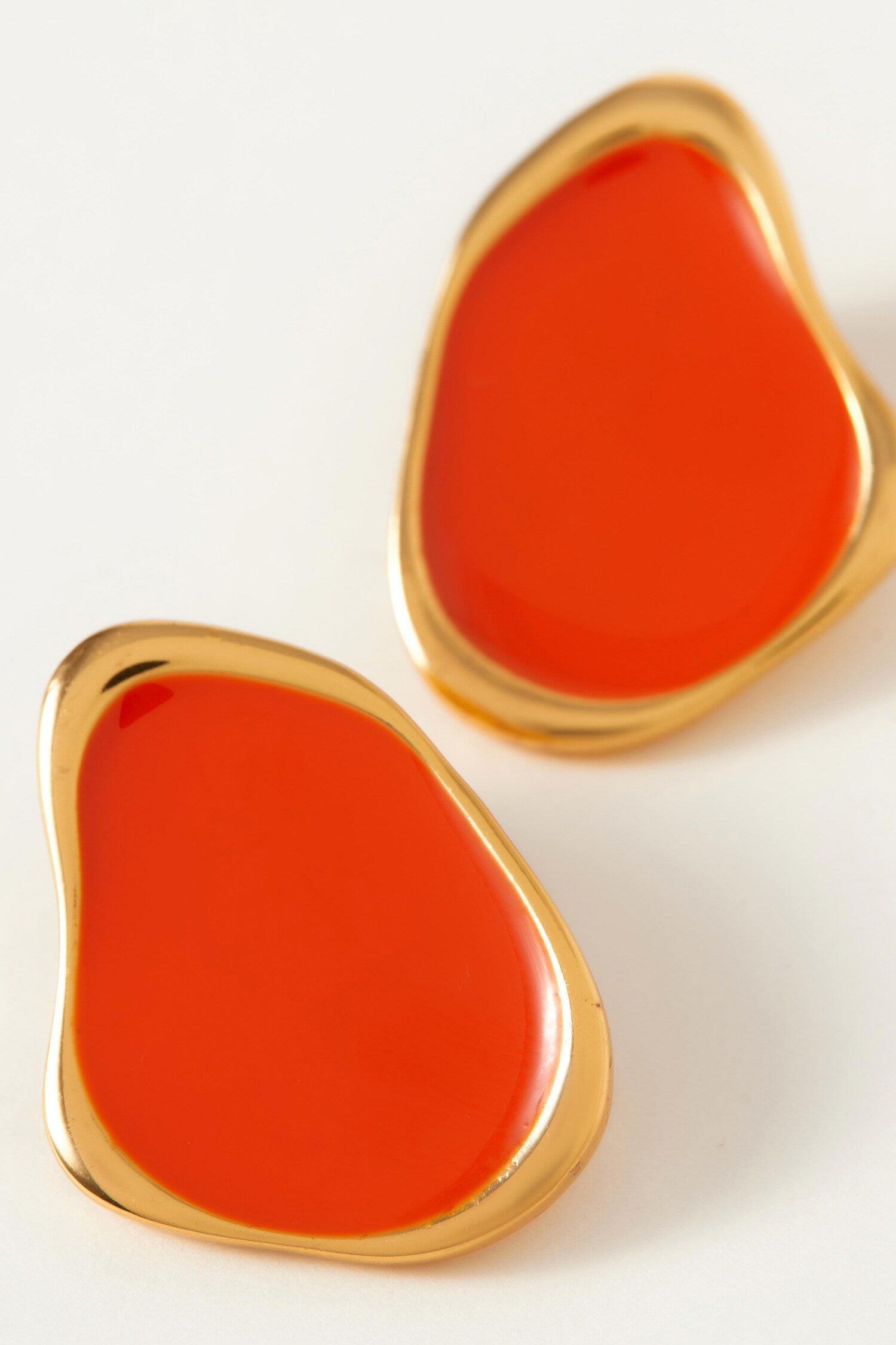 Miami Abstract Shaped Enameled Earrings 