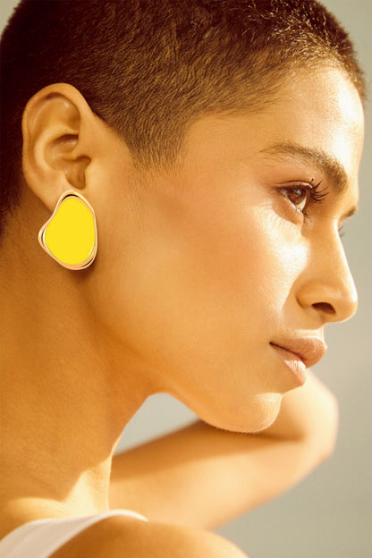 Miami Enamel Stud Earrings 