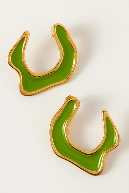 Hawaii Abstract Shaped Earrings 