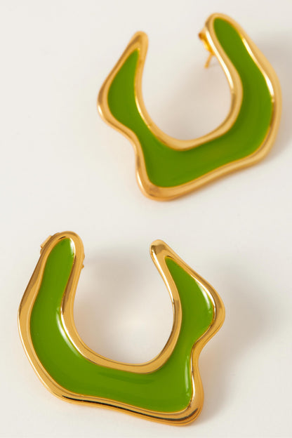 Hawaii Abstract Shaped Earrings 