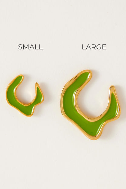 Hawaii Abstract Shaped Earrings 