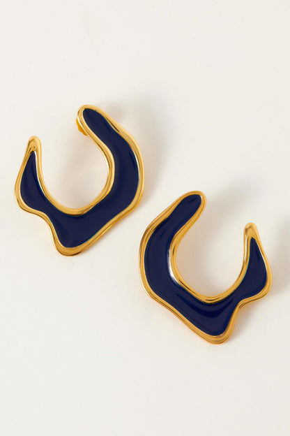 Hawaii Enamelled Earrings 
