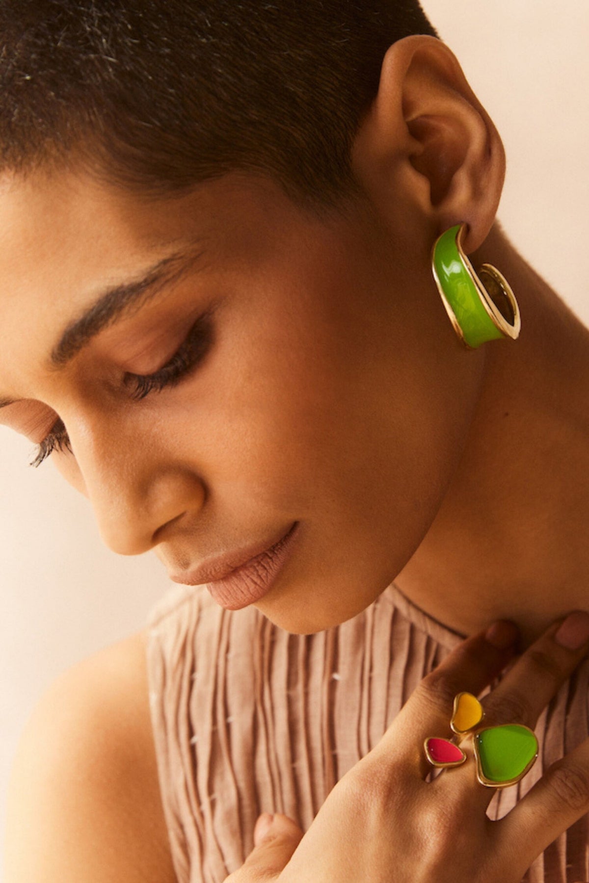 Kandy Semi Hoop Earrings 