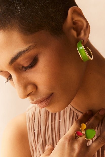 Kandy Semi Hoop Earrings 