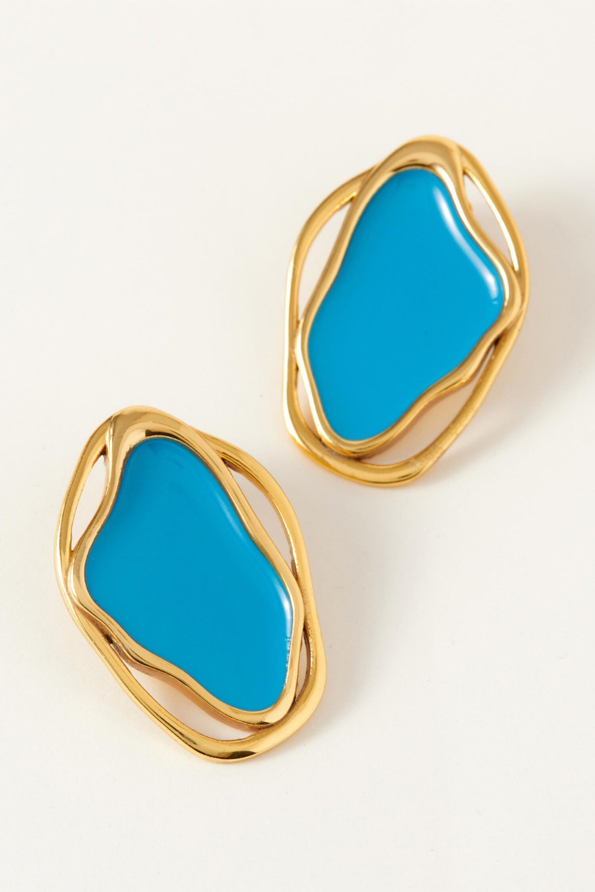 Cancun Pacific Enameled Earrings 