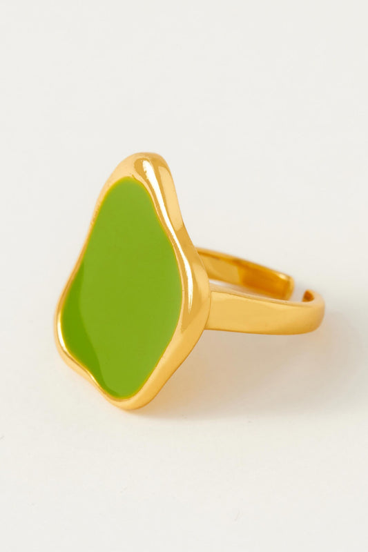 Noosa Abstract Shaped Enameled Ring 