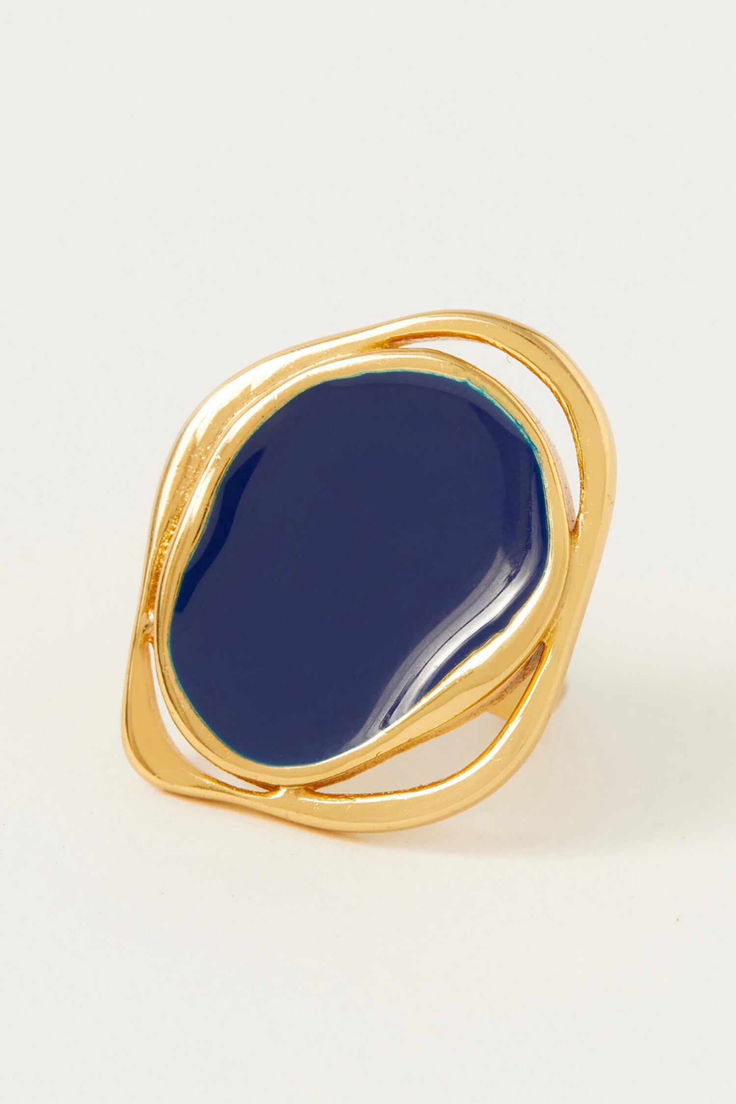Copacabana Abstract Pattern Enameled Ring 