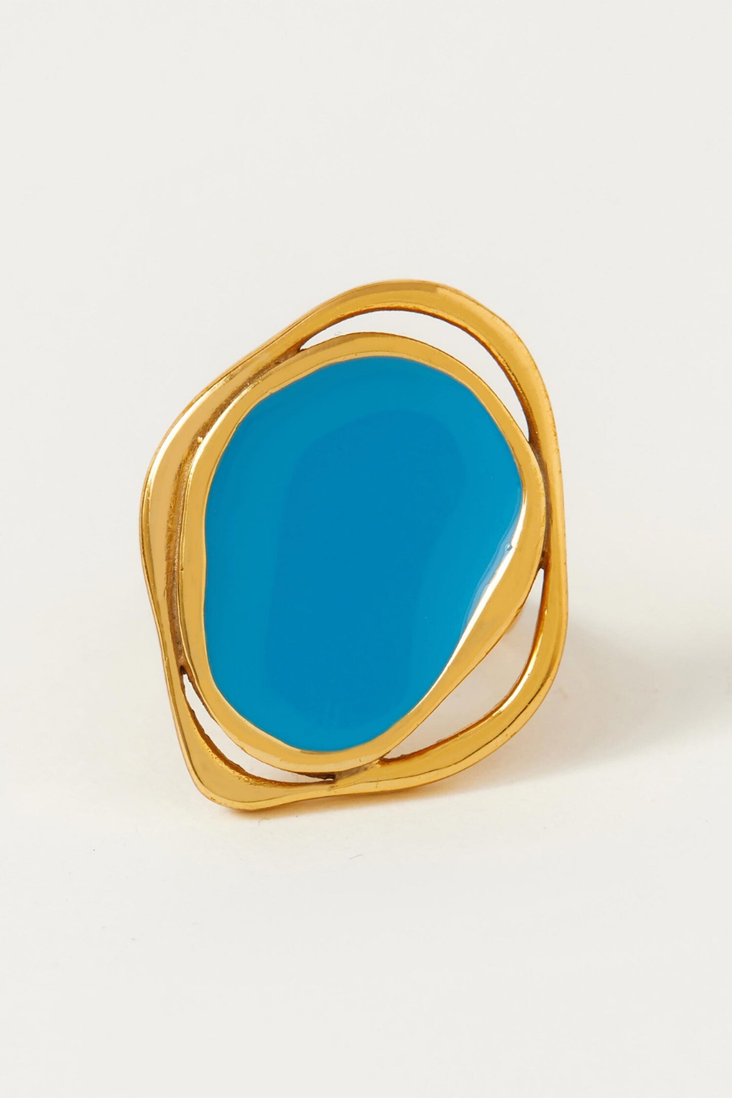 Copacabana Abstract Pattern Enameled Ring 