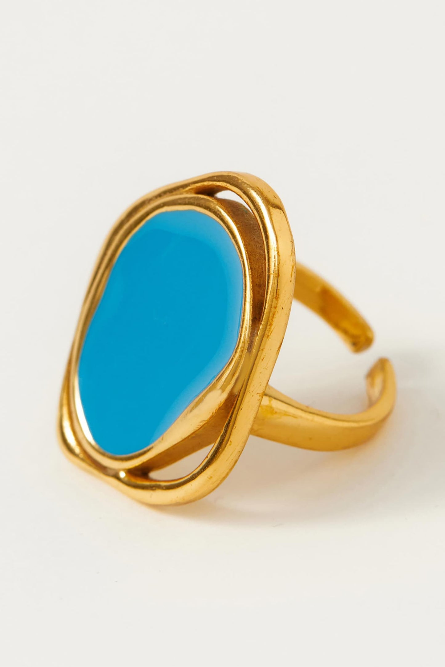 Copacabana Abstract Pattern Enameled Ring 