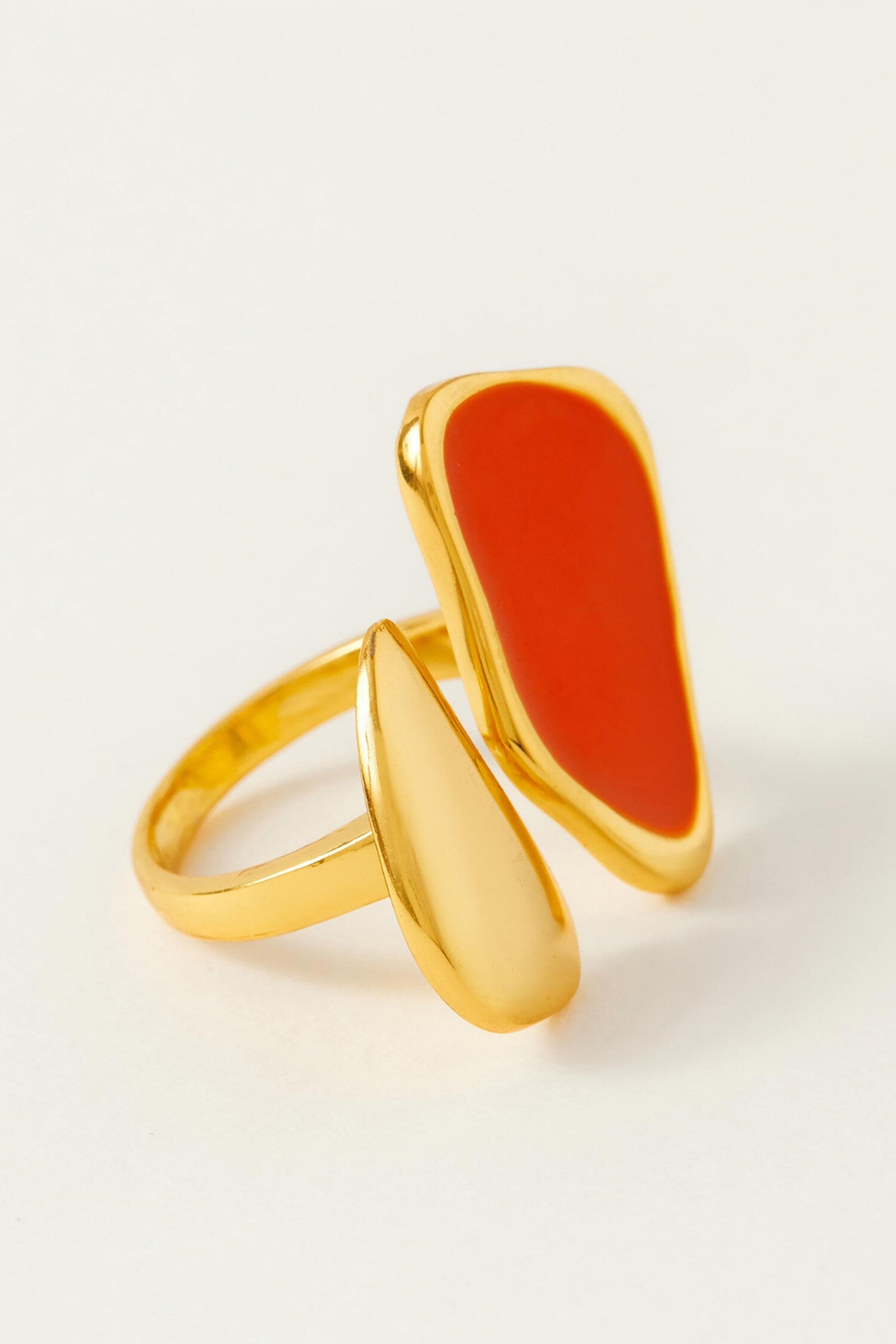 St Lucia Abstract Pattern Enameled Ring 