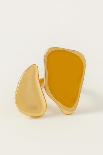 St Lucia Enameled Open Ring 