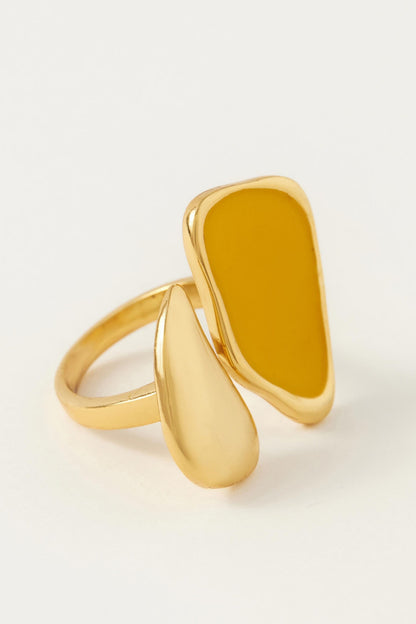 St Lucia Enameled Open Ring 
