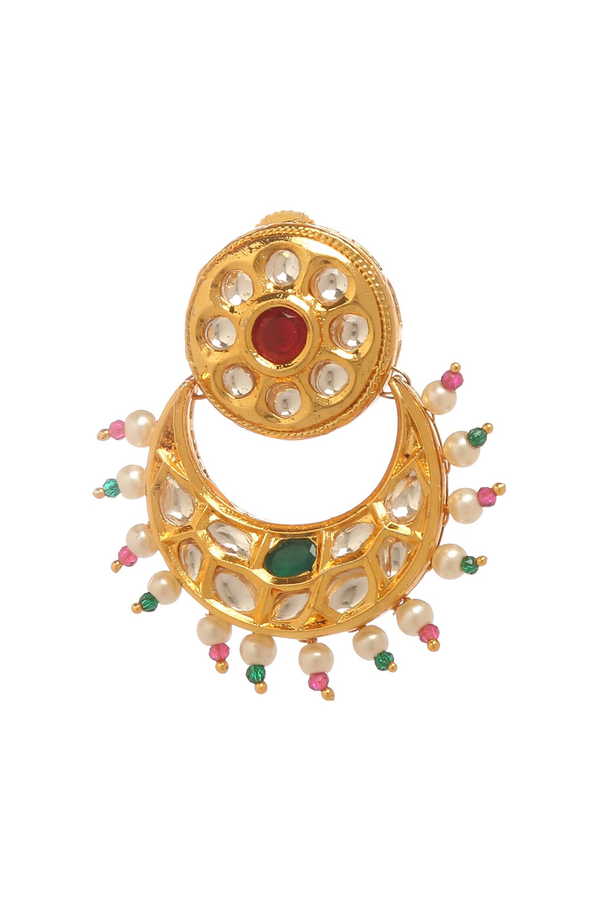 Stone Embellished Dangler Earrings 