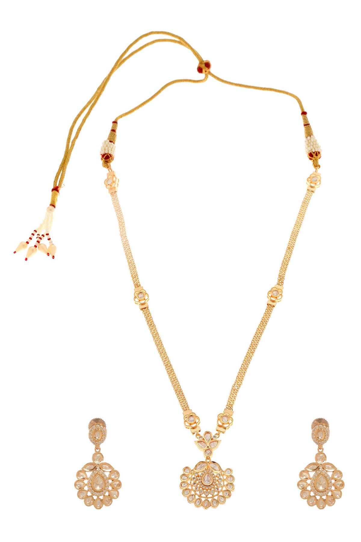 Embellished Pendant Necklace Set 