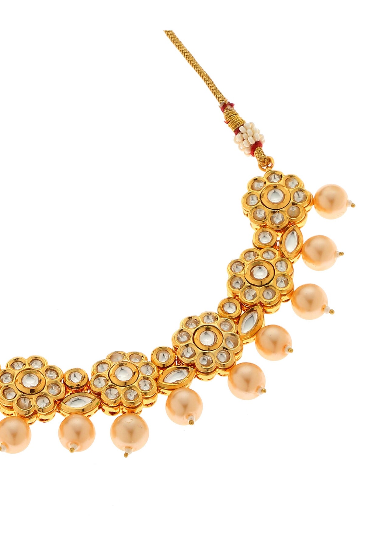 Embroidered Choker Necklace Set 