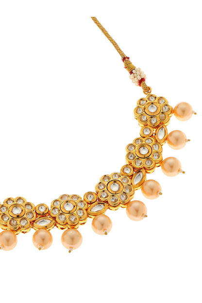 Embroidered Choker Necklace Set 