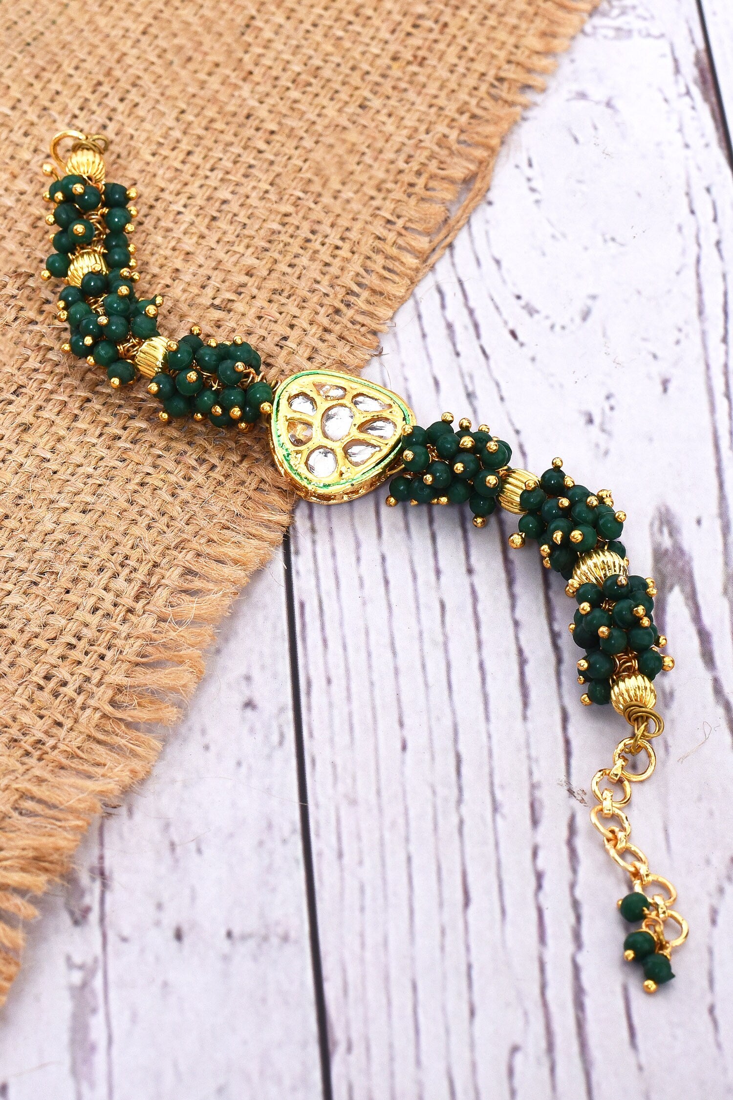 Kundan Motif Studded Bracelet 