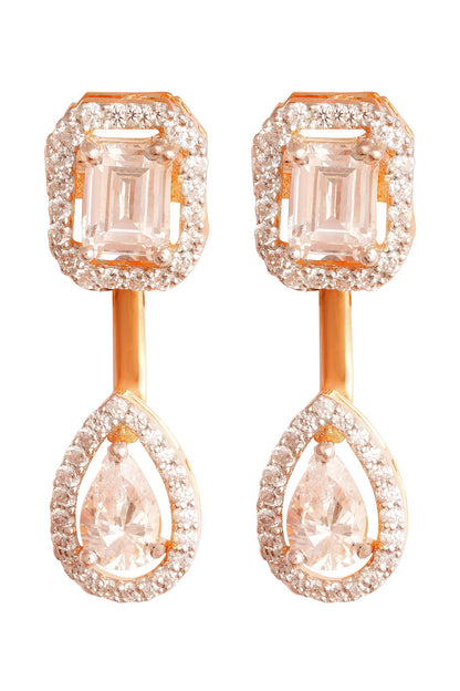 Emerald Halo Solitaire Stone Studs 