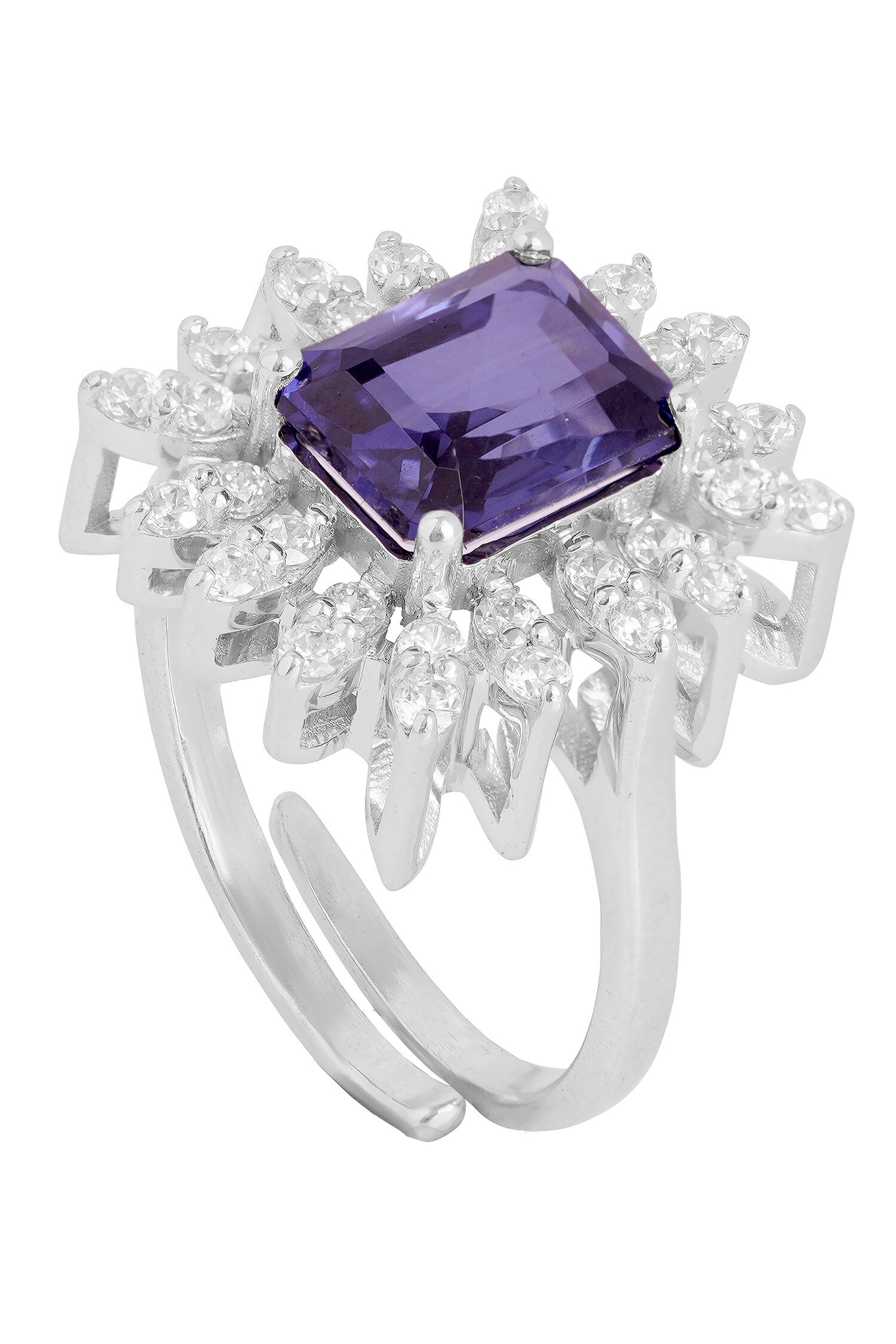 Stone Encrusted Finger Ring 